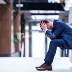 frustrated young business man