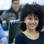 students group in computer lab classroom