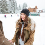 Smiling couple having fun outdoors