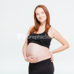 Happy pregnant woman