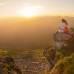 Free couple on the mountain