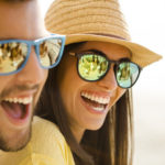 Free couple with glasses